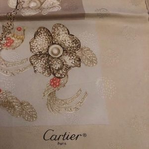 Authentic Silk Cartier Scarf